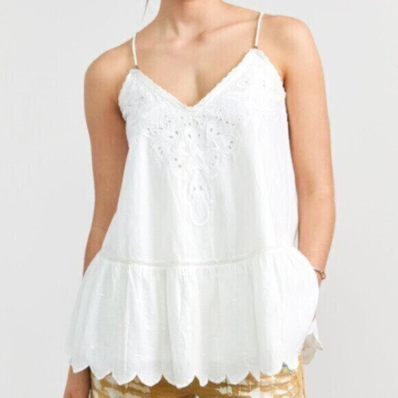 Anthropologie Letmebe Lace Peplum Tank - NEW with tags - Picture 1 of 6